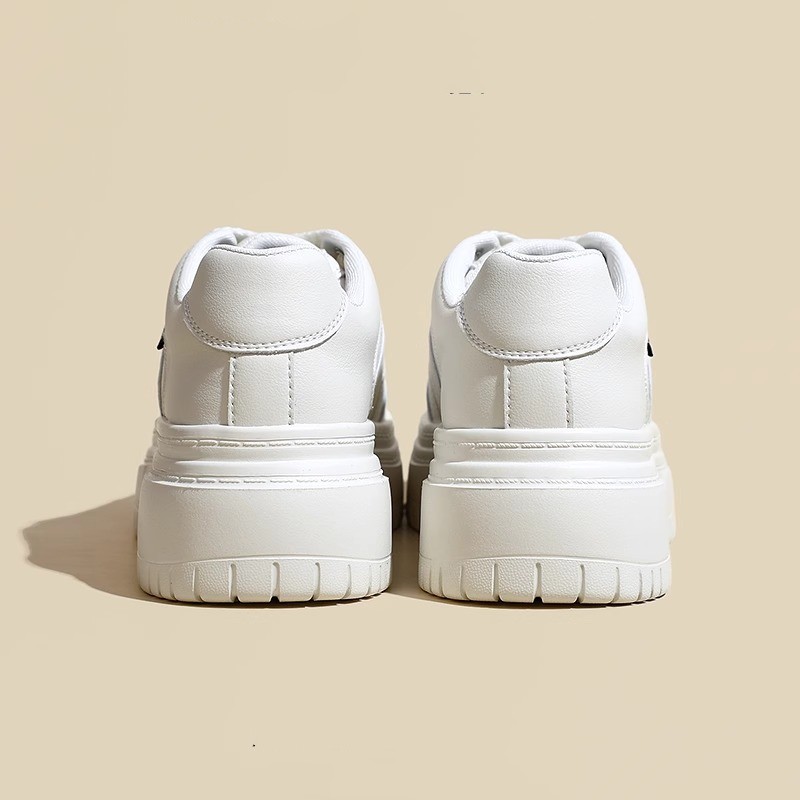 Boardschoenen met dikke zolen in collegestijl voor dames in het voorjaar van 2024, nieuwe biscuitschoenen, roze niche casual klein wit_voghion.com