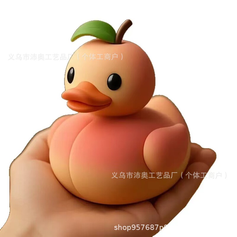 クロスボーダー Amazon 新しい愛らしいフルーツアヒルかわいいフルーツアヒルクリエイティブ樹脂クラフト装飾品|undefined