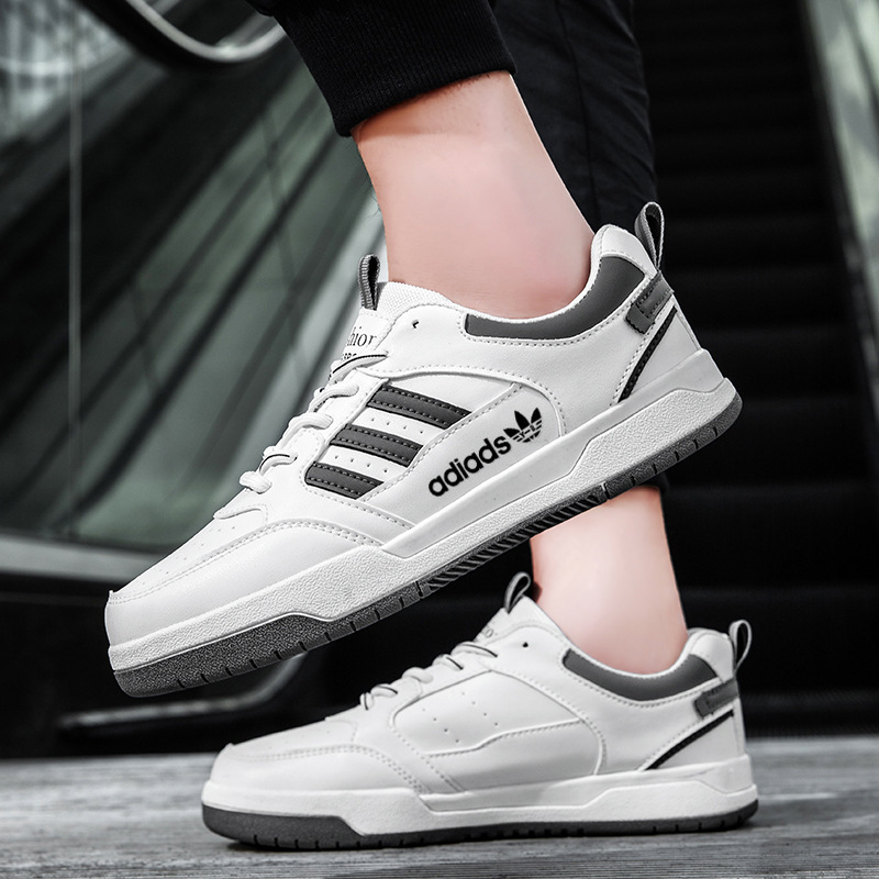 Brand Off-Size Men's Shoes New Breathable Versatile White Casual Sneakers Student Thick-Soled Sports Shoes Casual White Shoes
