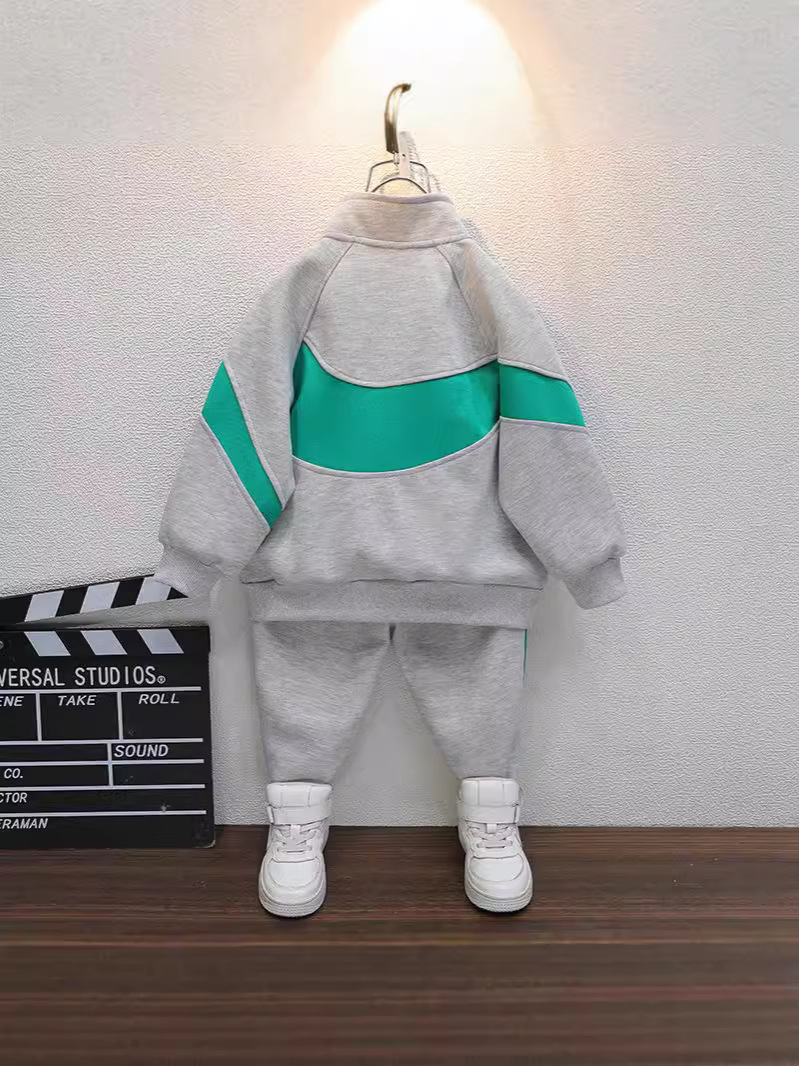 6390 Traje deportivo de otoño para niños 2025 nuevos modelos de primavera y otoño para niños pequeños y medianos