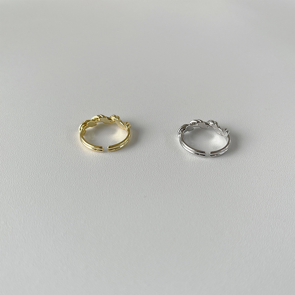 Fashion Geometric Copper Plating Open Ring