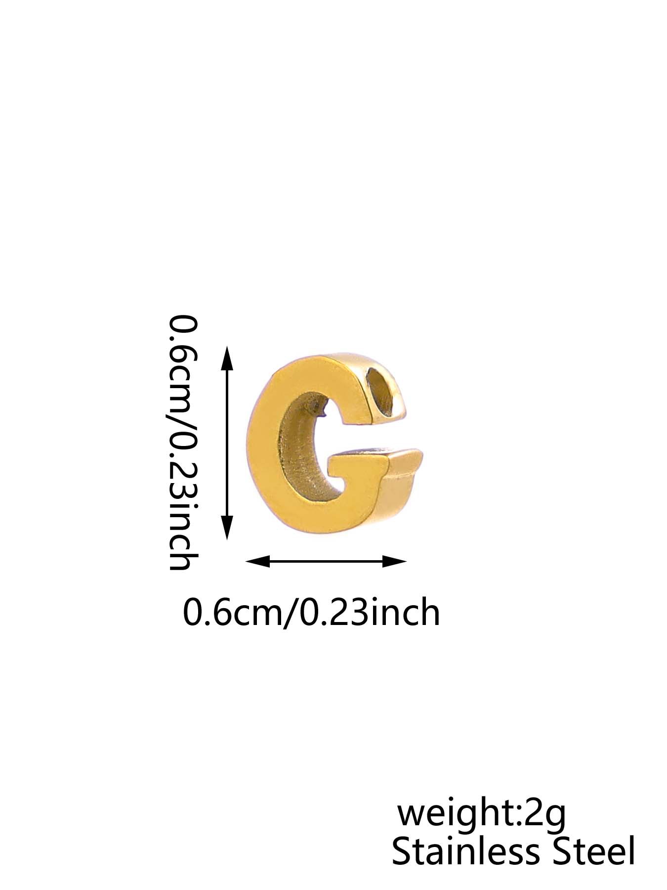 1 Piece 304 Stainless Steel Letter Word Pendant DIY Jewelry Accessories display picture 8