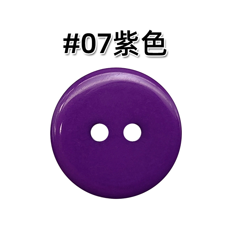 Resina de color de dos ojos Botón de pan suéter de cachemira de color caramelo botón de la camisa de los niños botón de la etiqueta engomada hecha a mano