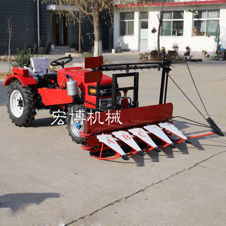玉米高粱牧草收割晾晒机手扶拖拉机前置小麦艾草秸秆割晒机收割机