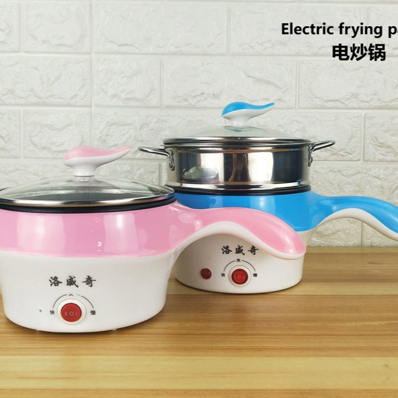 Акулий горшок Электрический кастрюля Сковорода Трансграничный Электрический горшок Общежитие Электрический горячий горшок Двухнапильник Мини-Электрический горшок