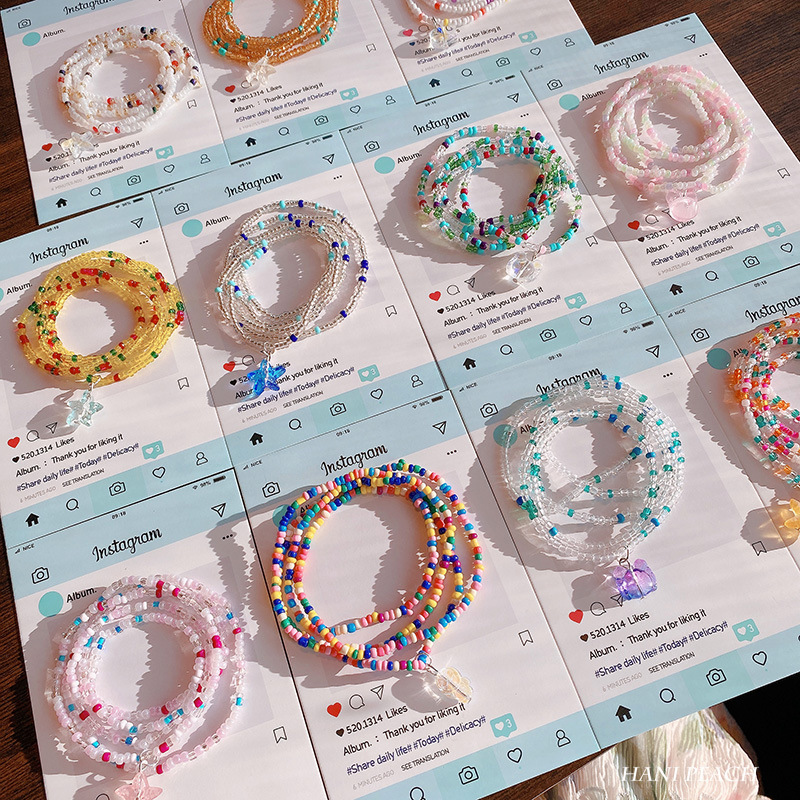 Cartoon Style Rainbow Star Beaded Seed Bead Women's Bracelets display picture 1