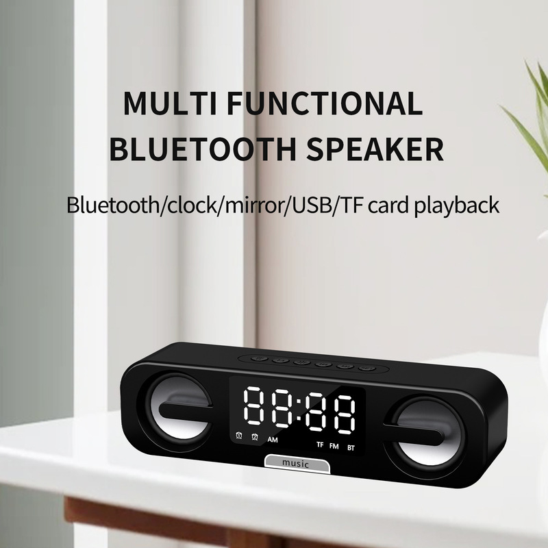 Cross-border private model 2025 new Bluetooth audio home speaker high quality wireless Bluetooth speaker alarm clock Cross-border private model 2025 new Bluetooth audio home speaker high quality wireless Bluetooth speaker alarm clock