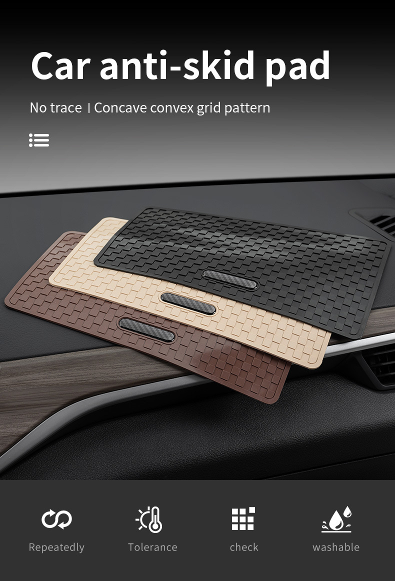 Cross-Border Hot-Selling Car Anti-Slip Mat, Silicone Storage Mat for Car Dashboard, High-Temperature Resistant Dashboard Mat