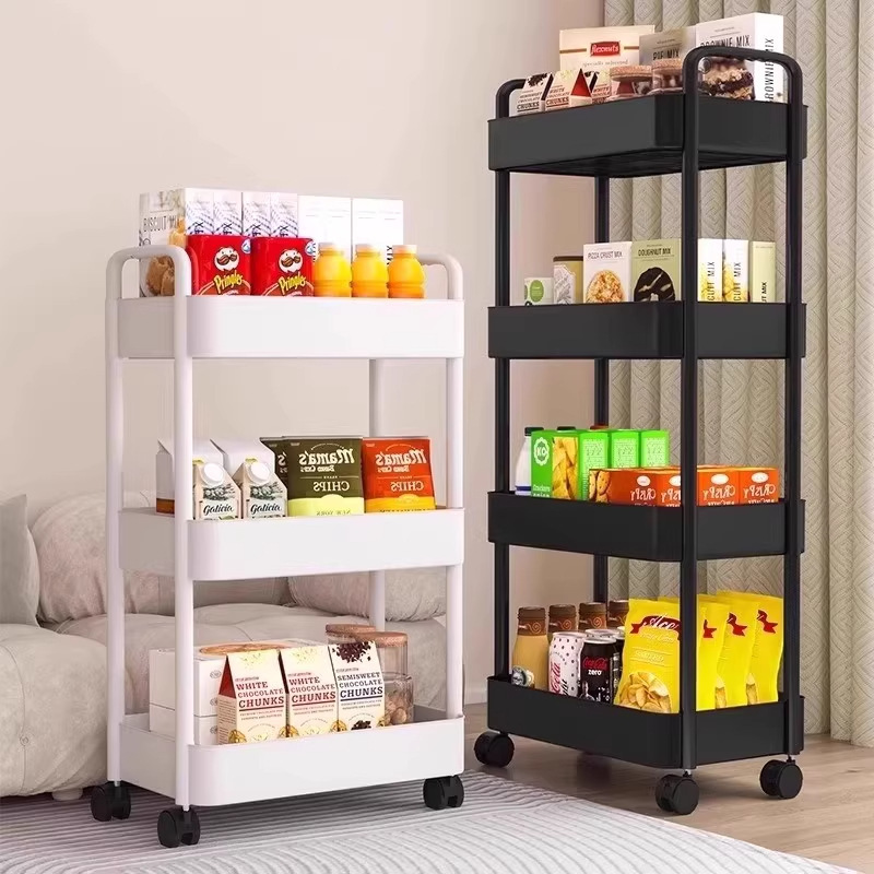 Snack and Sundries Storage Bookcase, Reading Storage Bookcase Next to the Desktop, Multi-Layer Wheeled Trolley, Floor-Standing Storage Rack Snack and Sundries Storage Bookcase, Reading Storage Bookcase Next to the Desktop, Multi-Layer Wheeled Trolley, Floor-Standing Storage Rack