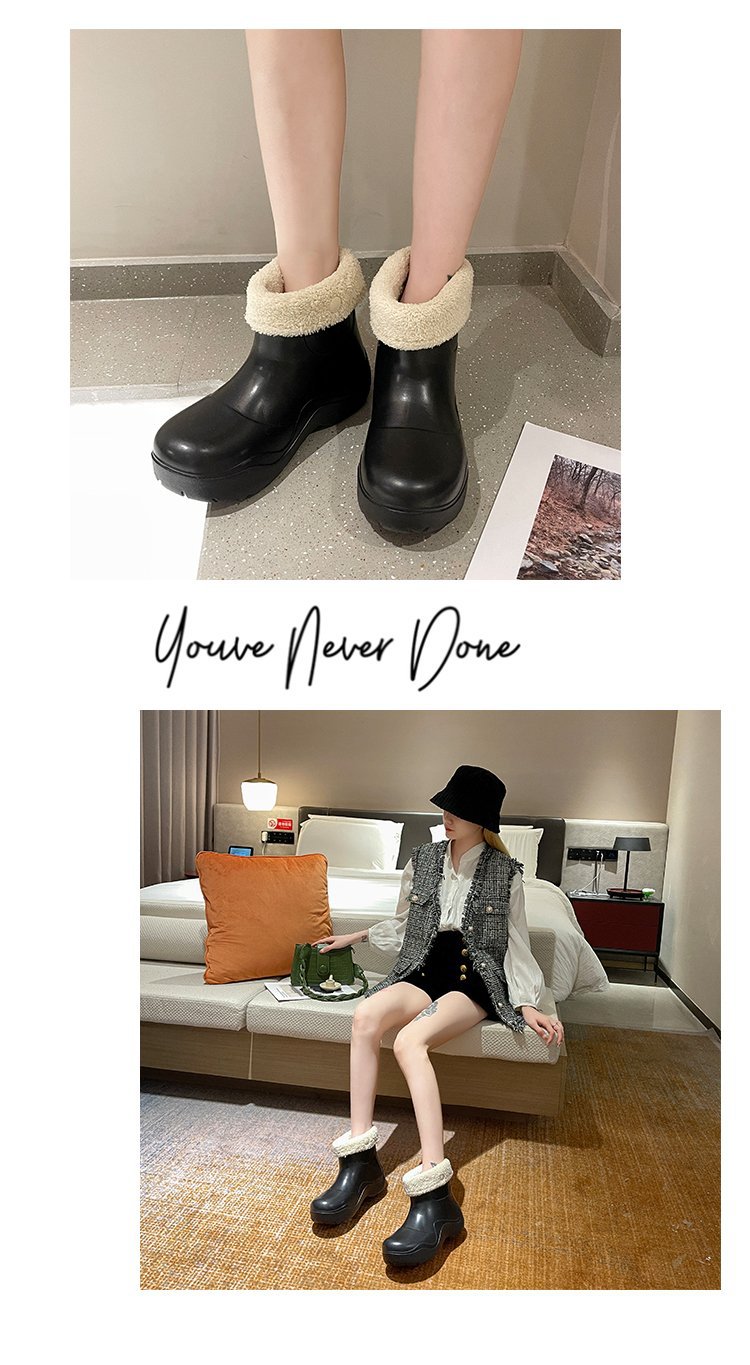 big head short tube boots rain nihaostyles clothing wholesale NSDFX81435