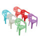 Dollhouse Accessories Wholesale Children's Play House Toys Mini Simulation Model Backrest Chair Stool Dining Table Armchair