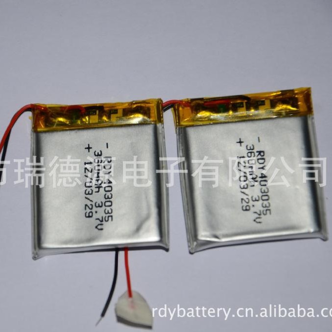 厂家直销403035软包360mAh聚合物锂电池原装正品可定 制可加工