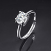 Elite wedding ring for beloved, classic jewelry, one carat, wholesale