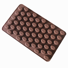 【55连咖啡豆】硅胶巧克力模具 金豆子豆豆DIY冰格模