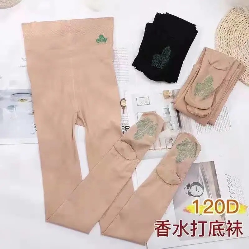 新款艾草香味面膜打底襪褲女春秋中厚絲襪高腰不掉檔防勾絲連褲襪