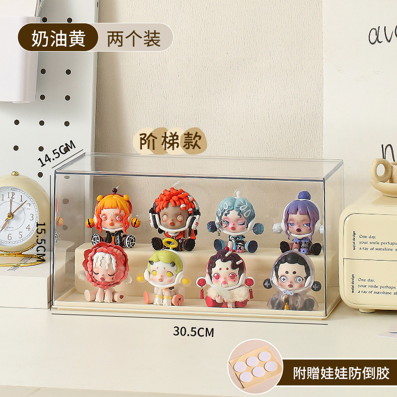 ブラインドボックス収納ボックス透明アクリル大サイズ手作り収納キャビネット防塵置物バブルマット展示ボックス模型|undefined