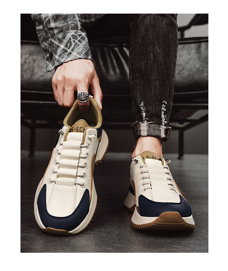 Forrest Gump Herbstküchenarbeit, wasserdichte und rutschfeste Herren-Freizeitlederschuhe für Sport, ein Fuß schwarze Sicherheitsschuhe_voghion.com