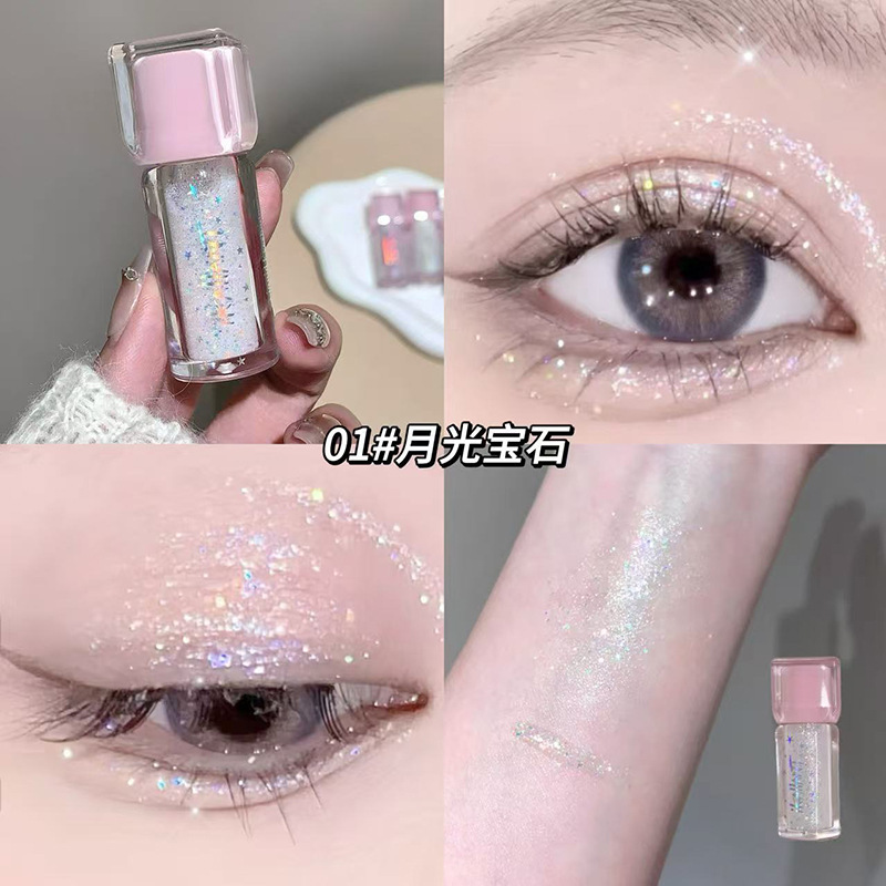 Ke Lauder Bright Galaxy Eyeshadow Liquid Perlas Flash fino Resplandor Exquisito Resplandor Lying Silkworm Eyes Brillante Sombra de ojos