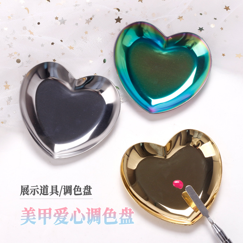 Paleta de taladro de acero inoxidable Paleta de nail polish paleta de visualización de manicure