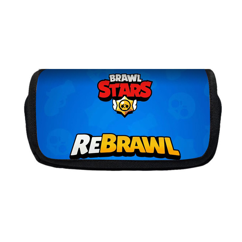 Nuevo salvaje bolsas de lápiz de estudiantes de gran capacidad caja de papelería personaje creativo de niños caja de lápiz doble lote transfronterizo