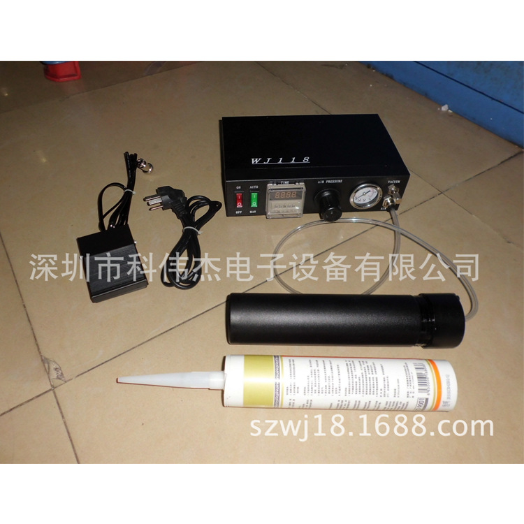 WJ118伟杰数显精密定量点胶机大功率锡膏硅胶点胶机 滴胶机