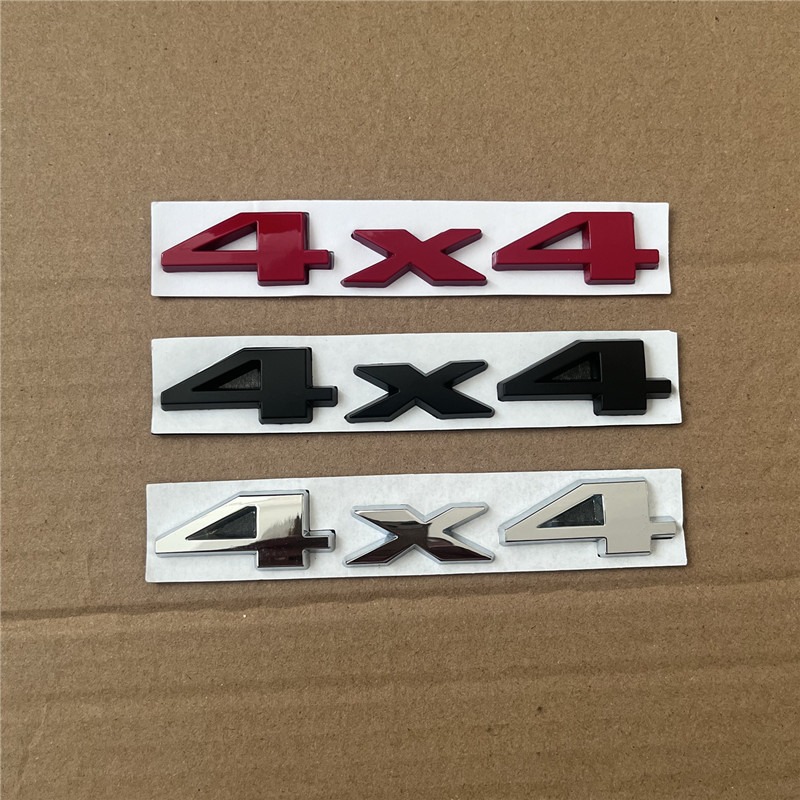 Véhicule tout-terrain à quatre roues motrices permanent, carrosserie métallique 4x4, modification personnalisée, badge arrière de voiture 4x4, décoration_voghion.com