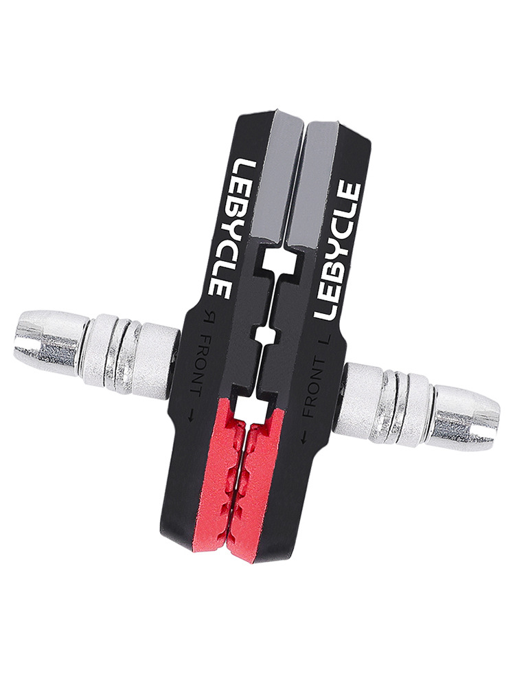 Lebaike bicicleta freno bicicleta de montaña de cuero Universal V Freno de cuero resistente al desgaste mudo bicicleta de color bloque de freno de cuero