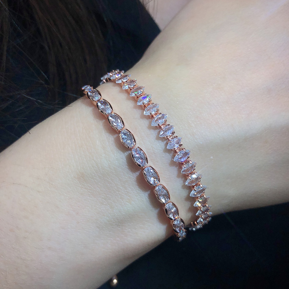 10g Weight Zircon Inlay Material Bracelets, Tennis Bracelet Classification 1 Piece Quantity Daily Occasion Copper Material Eye Pattern Women'S Gender Inlay Design Fashion Style Eye Copper Fashion Bracelets Tennis Bracelet 22
