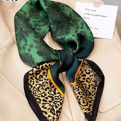 100%桑蚕丝65CM中方巾真丝素绉缎女士简约百搭高端丝巾围巾披肩