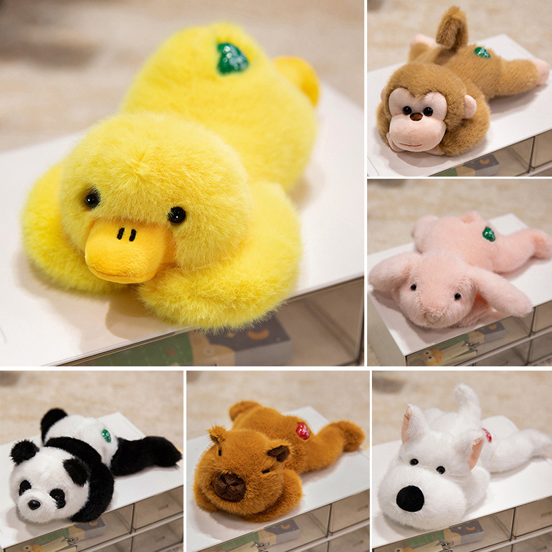 Transfronterizos encantadores muñecas de delfín de agua de las tierras altas occidentales, juguetes de peluche de animales, niños, patos, patos acostados image 1