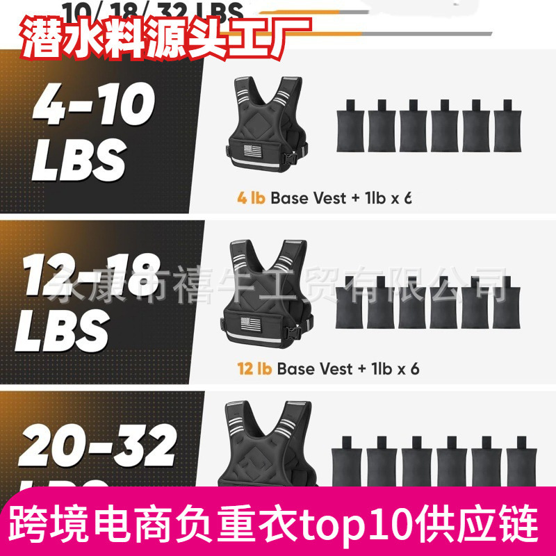 Weighted Vest for Men, Sand Vest, Weighted Training Gear, Running, Push-Ups, Sandbag, Fitness Backpack, Professional Invisible Sandbag