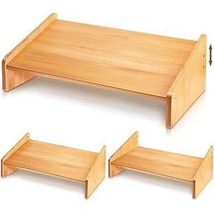 Cross-border New Bamboo Wooden Foot Stool Bamboo Office Footstool Desk Lower Leg Footstool Convenient Tools