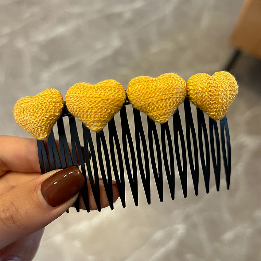 Estilo coreano peine de pelo insertar peine horquilla al por mayor cabeza trasera horquilla rota acabado artefacto flequillos horquilla lateral clip femenino