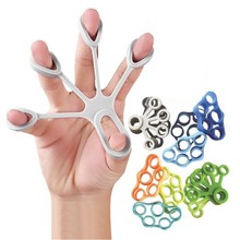 跨境热销五指硅胶手指张力器手部锻炼指力握力拉力器康复手指训练