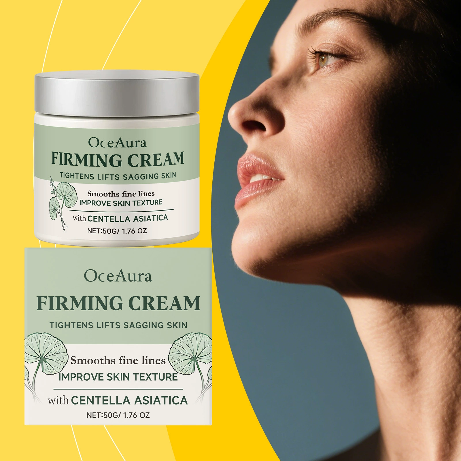 OceAura Centella Asiatica Care Cream Нежные ингредиенты питают кожу тела Увлажняющий увлажняющий массажный крем для ухода