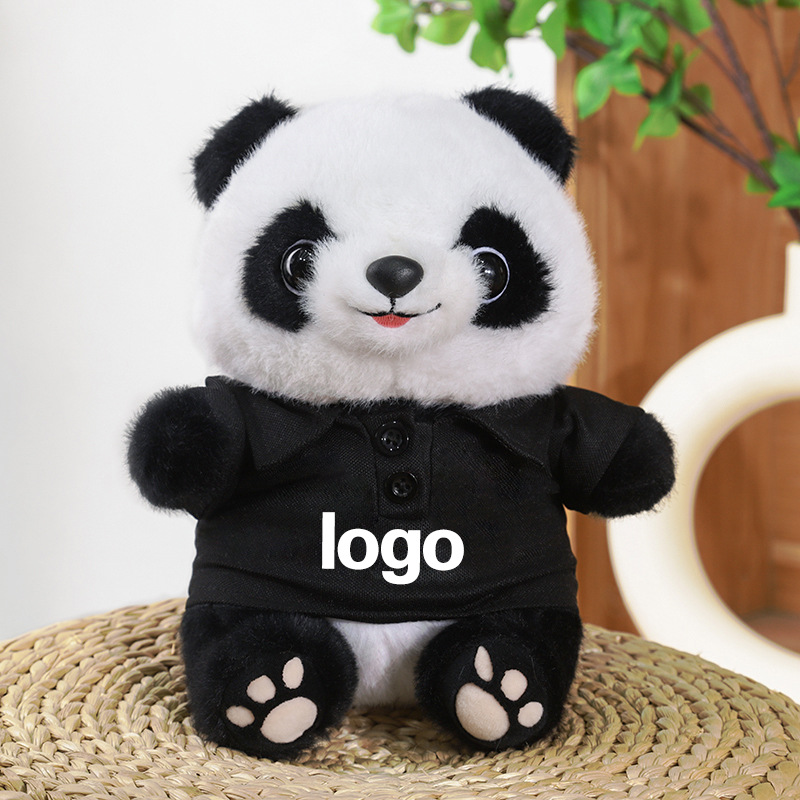 Juguetes de peluche Panda LOGO Coche 4s Tienda Juguetes Lindo Panda Simulado Muñeca Panda Regalo