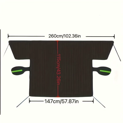 Magnetic Snow Shield Thickeneded Aluminum Car snow shield