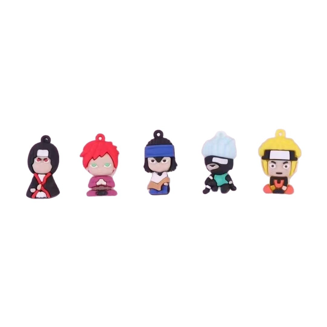 Nuevo Naruto colgante llavero cadena caja ciega animado moda juegan a mano decoración de escritorio accesorios pequeños al por mayor