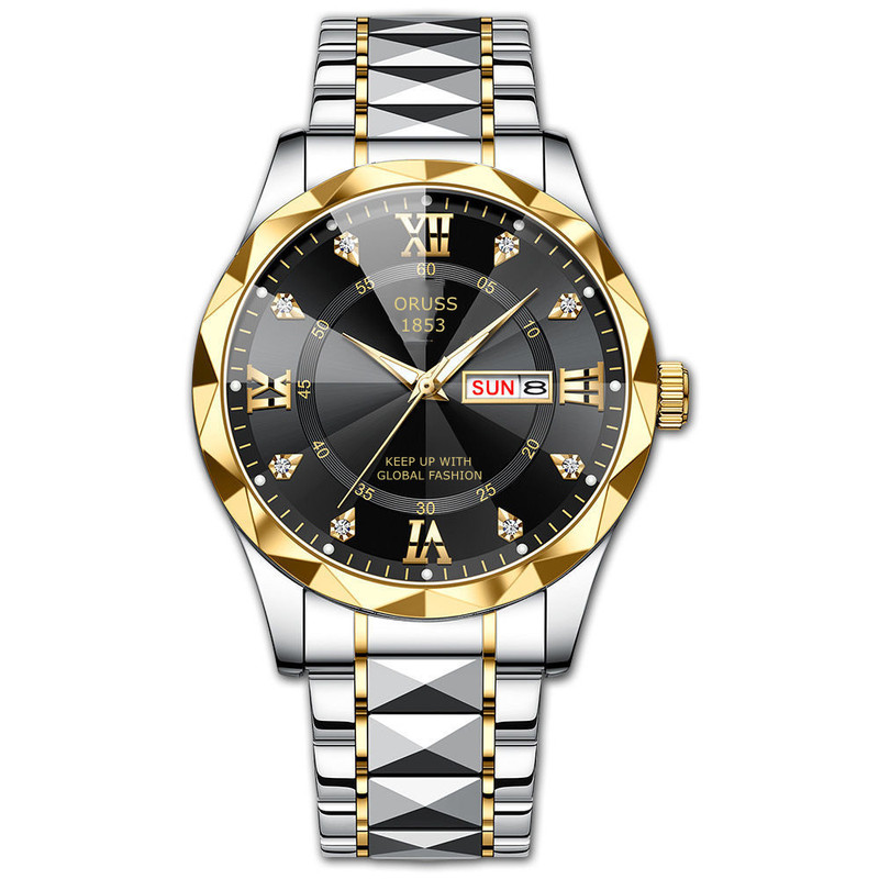 Cross-Border Dropshipping Business Large Dial Watch Luminous Men's High-End Non-Mechanical Watch Men's Quartz Calendar Watch for Men