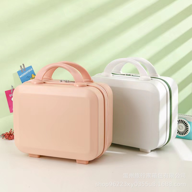 Nuevo estuche cosmético maleta 14 pulgadas regalo de boda maleta de equipaje portátil vintage fábrica al por mayor