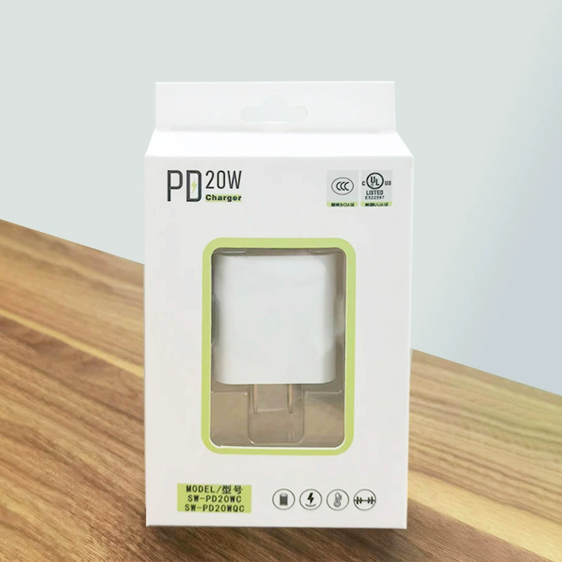 Зарядное устройство PD20W с сертификацией FCC (США), PD3.0+QC3.0 быстрая зарядка, сертификация CE/3C, PD-адаптер