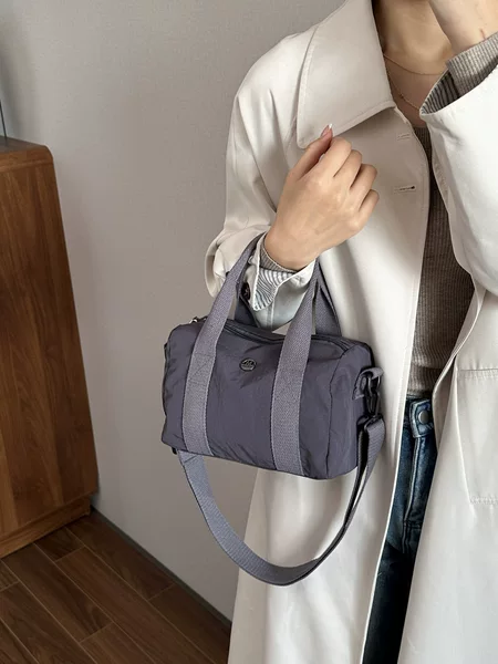 Large-Capacity Women's Bag 2026 Spring New Style Macaron Color Nylon Bag Shoulder Bag Crossbody Handbag Women's Bag