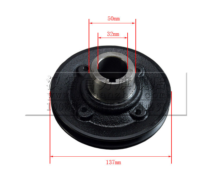 Polia de cigüeñal 9-12373-605-2 para carrete de montaje de motor Isuzu C240