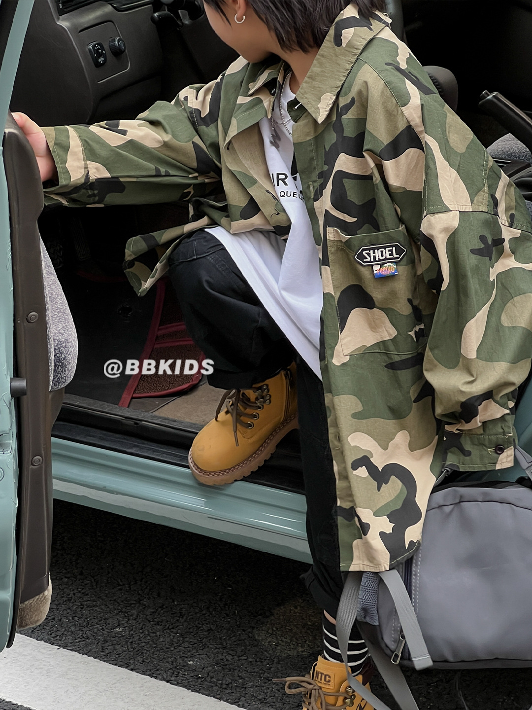 Spring Children's Trendy Cool Boys' Camouflage Jacket Korean Version New Stylish Versatile Children's Thin Top