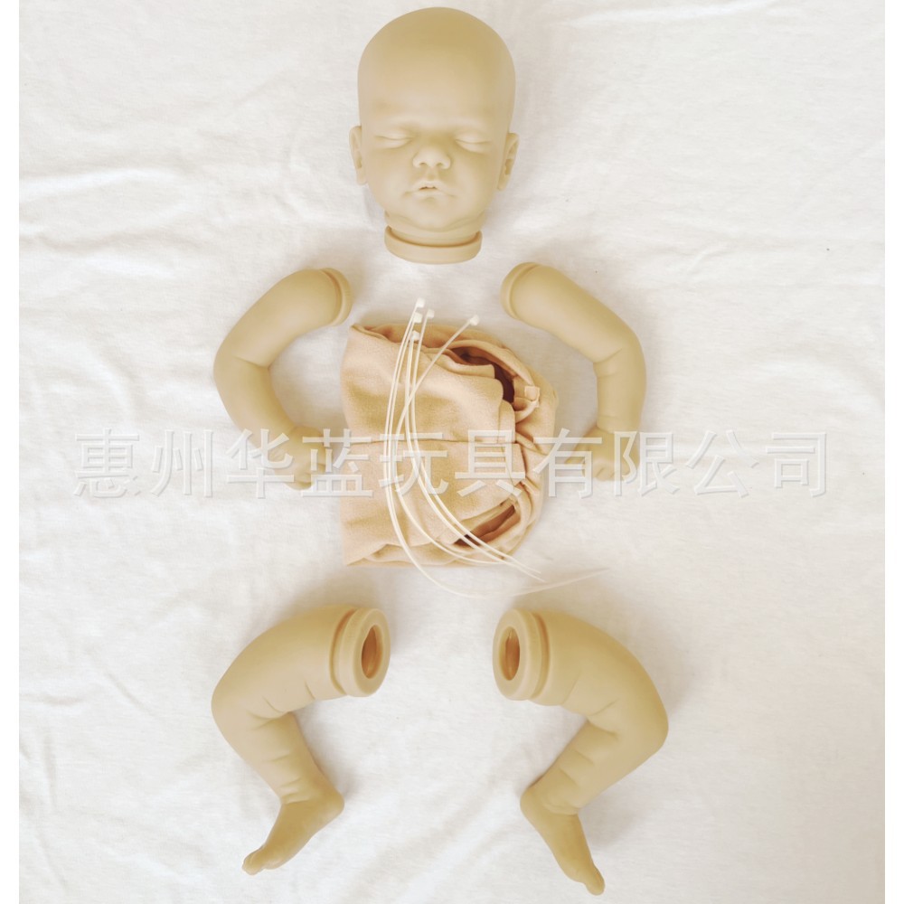 시뮬레이션  중생 인형 금형 DIY 시뮬레이션  비닐 흰색 배아 20 인치 재탄생 키트