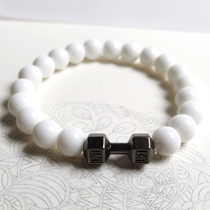 S460 화이트 크리스탈 건 블랙 덤벨