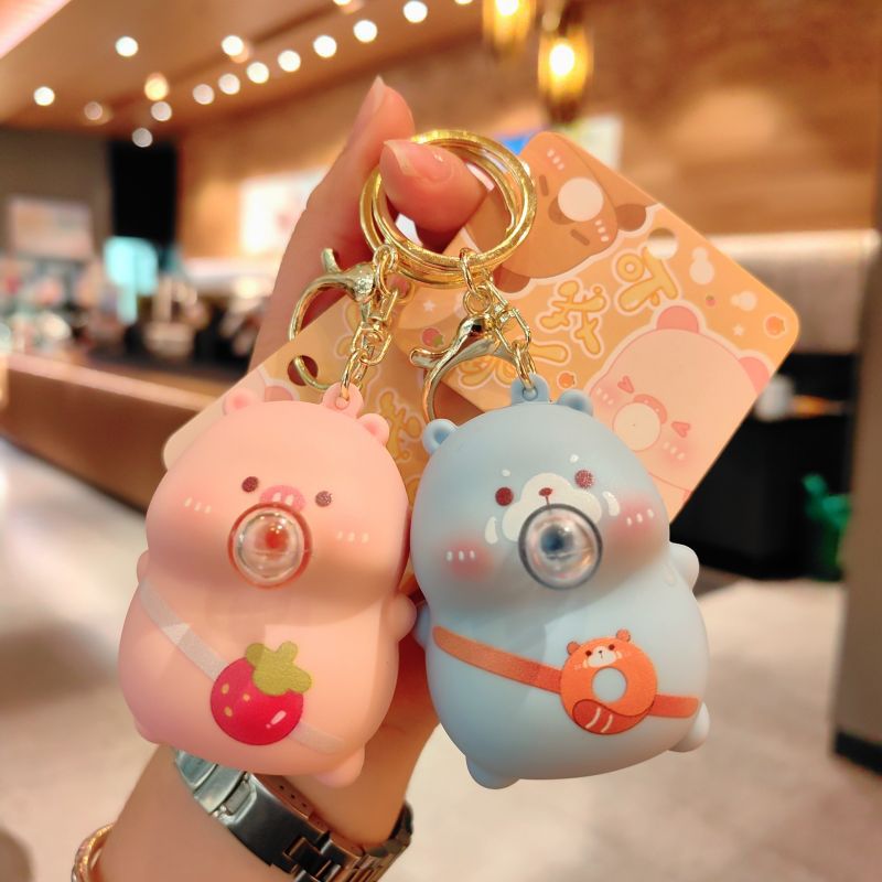 34g Weight Bag Pendant, Keychain Classification 1 Piece Quantity Casual, Holiday Occasion PVC Material Cartoon Character Pattern Unisex Gender Cute Style 1 Piece Cute Cartoon Character PVC Unisex Bag Pendant Keychain 8