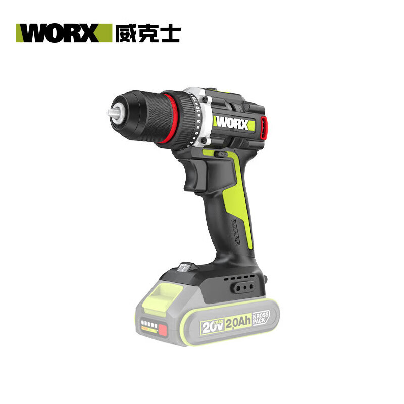WEX WORX WU173.9 taladro de mano sin escobillas (metal desnudo) taladro de pistola de batería de litio destornillador eléctrico eléctrico