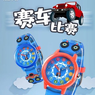 Mini racing strap little boy decorative watch children only watch time 3ATM waterproof quartz watch children's watch