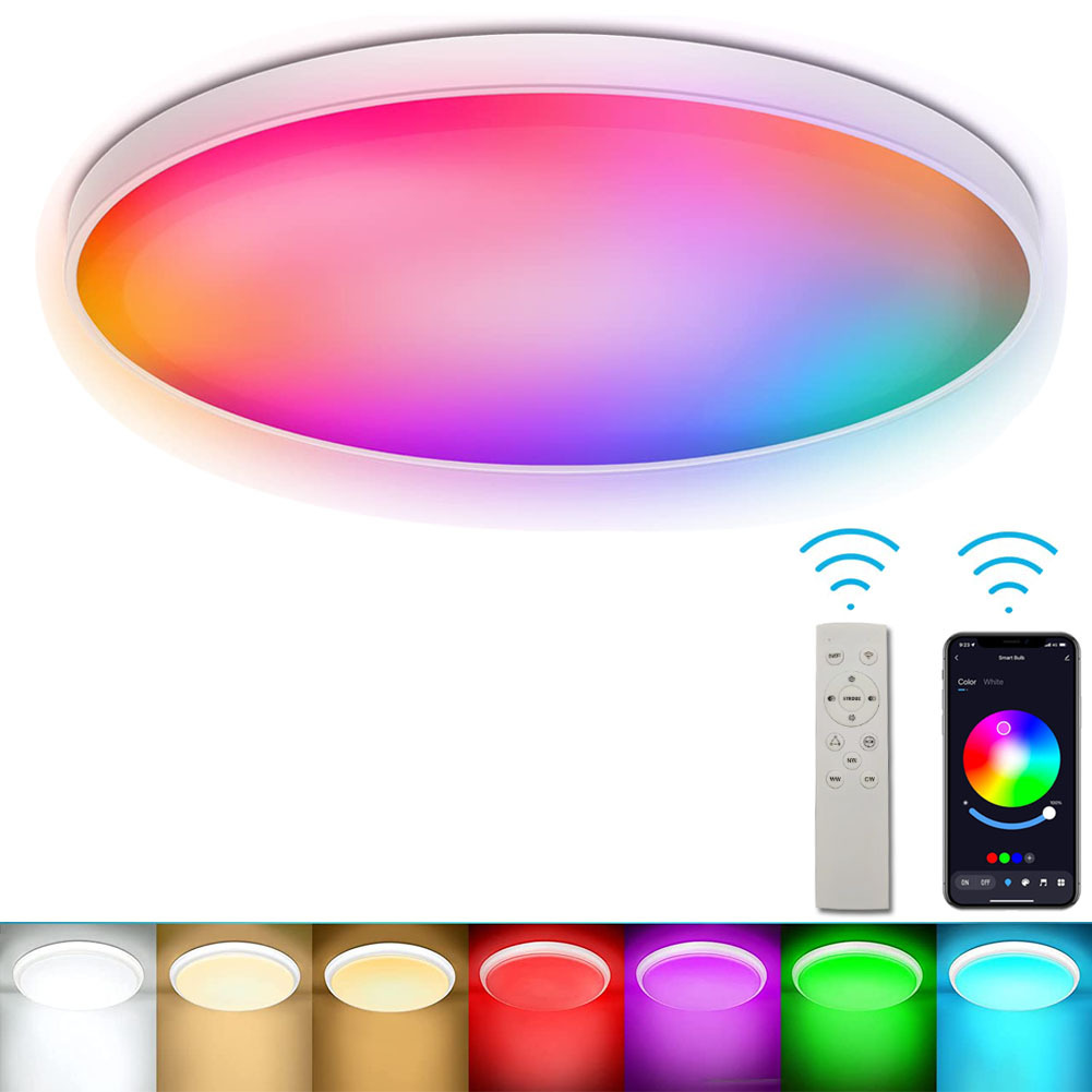 Graffiti Bluetooth inteligente luz de techo WiFi control remoto Alexa Google Voice APP control remoto RGB a todo color